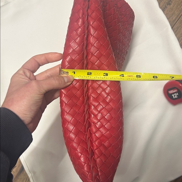 Bottega Veneta vintage red Woven Leather Hobo Bag - Picture 14 of 16